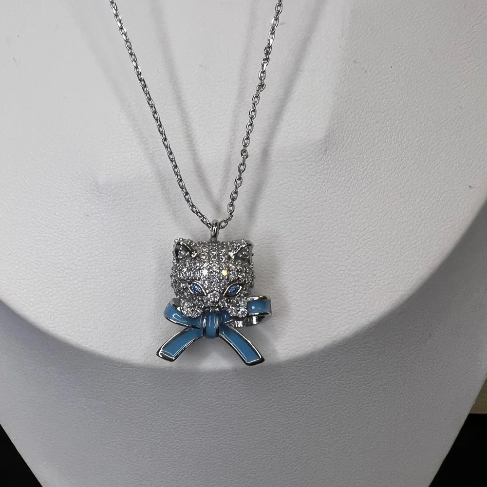 Kate Spade Silver/Blue Pawlina Necklace